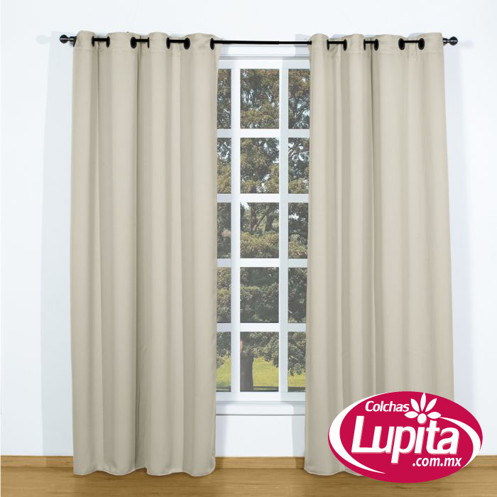 SET DE CORTINAS BLACKOUT BEIGE  (Elefantito 25)