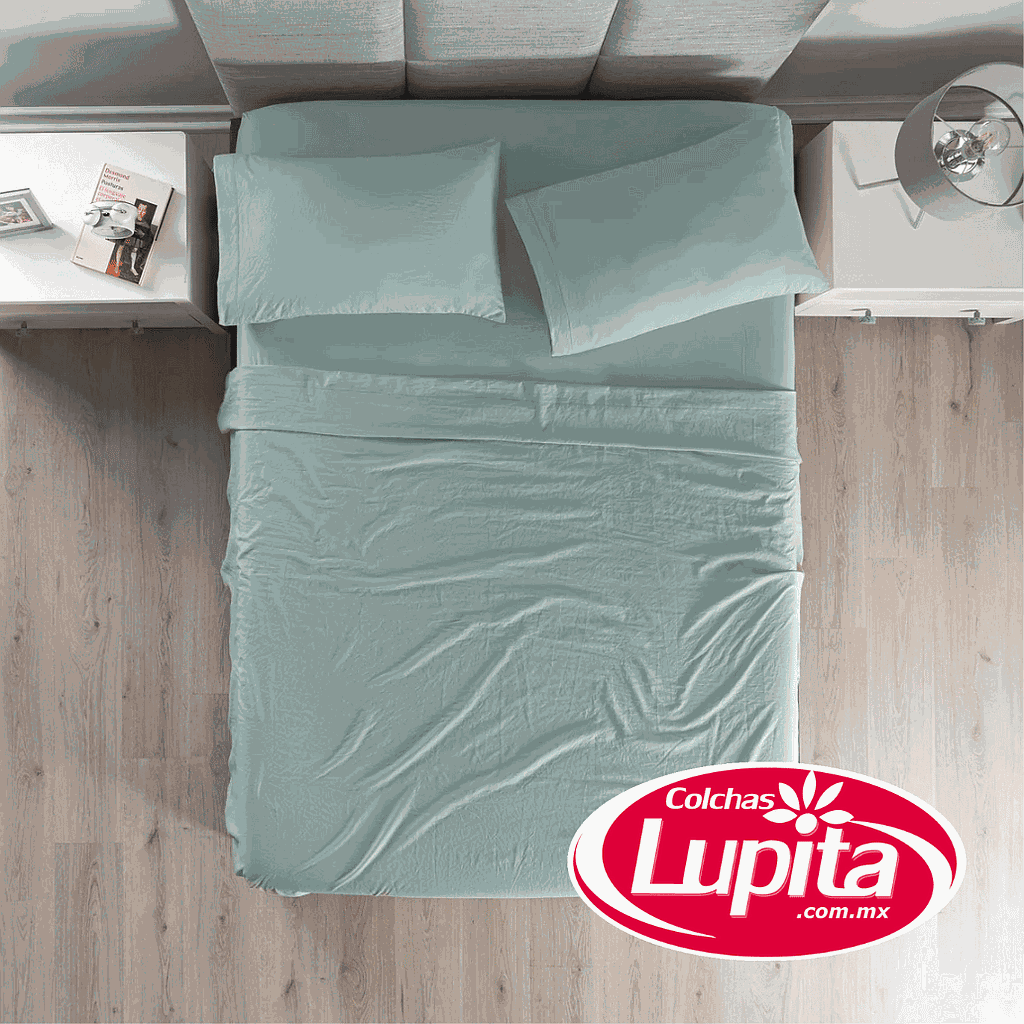 SABANAS VIASOFT WASHED MAT MINT (Vianney 24)