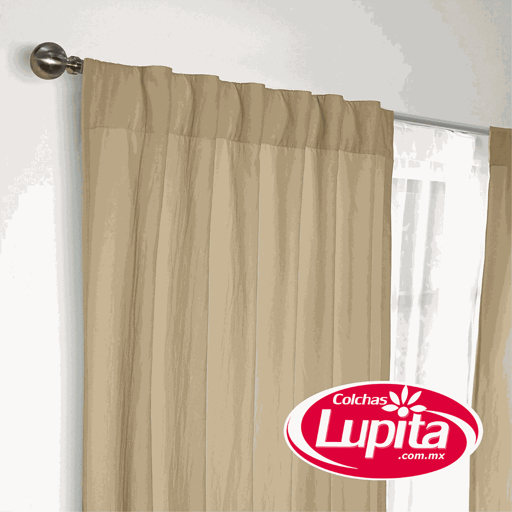 CORTINAS VIASOFT WASHED CORTA KAKI (Vianney 24)